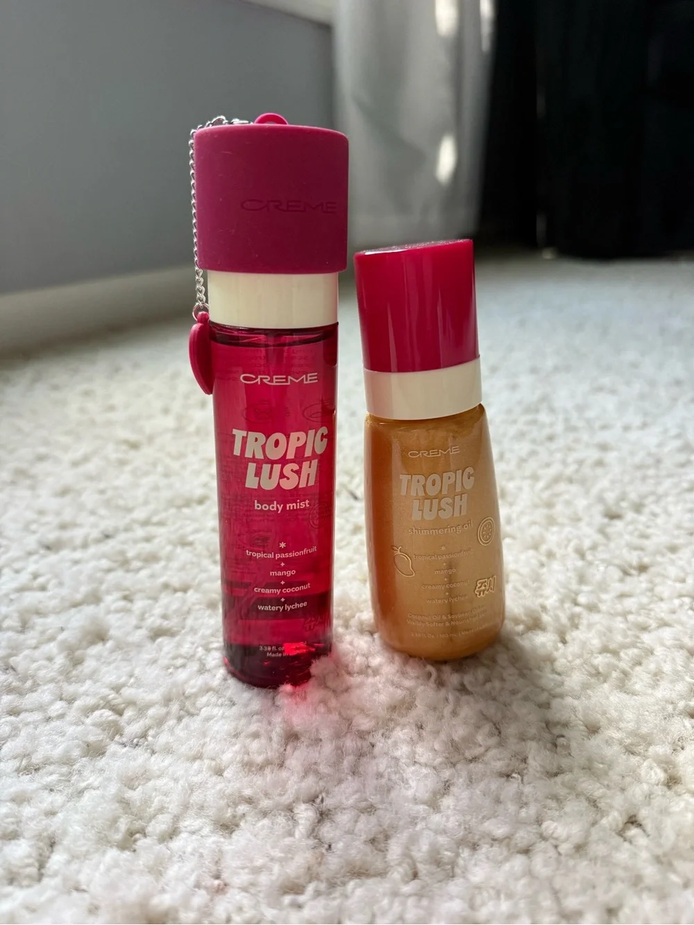 The Creme Shop Tropic Lush Body Mist & Shimmering Oil Duo
